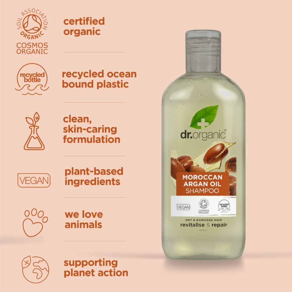 Dr. Organic Moroccan Argan Oil Shampoo 265ml