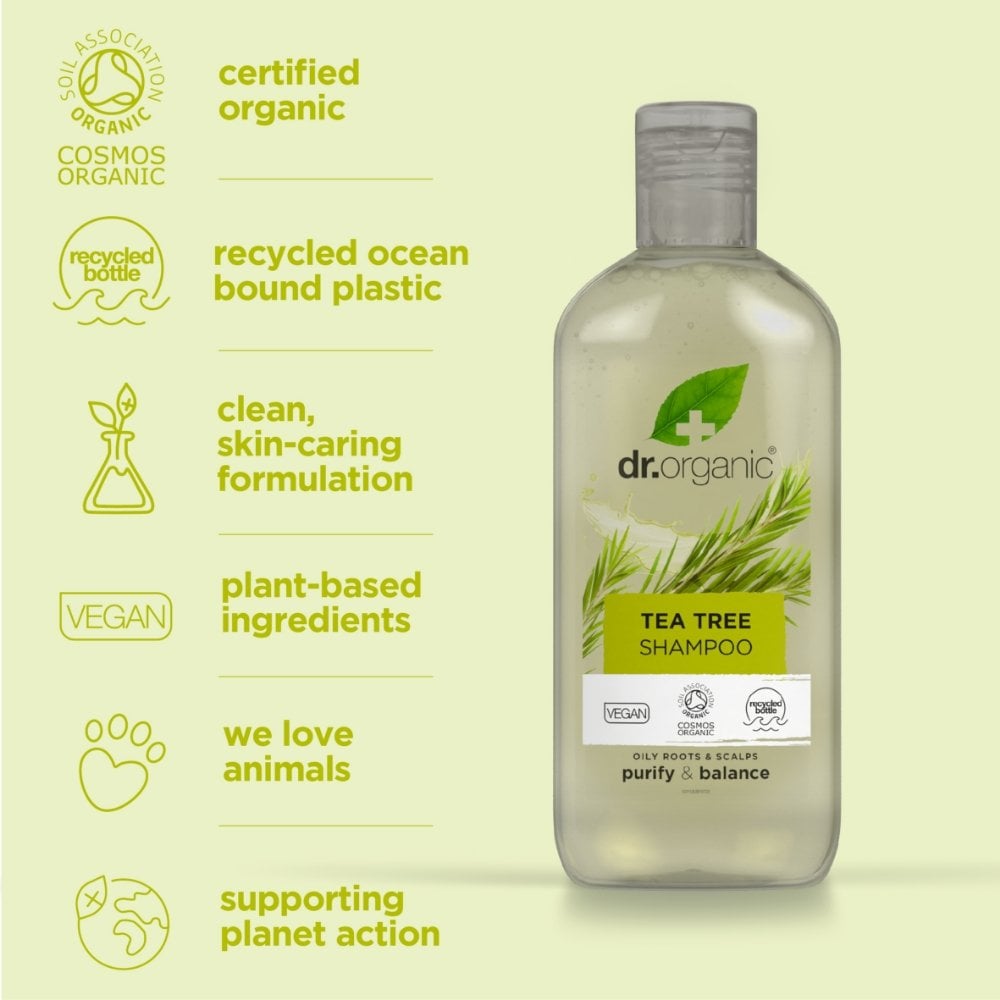 Dr. Organic Tea Tree Shampoo 265ml