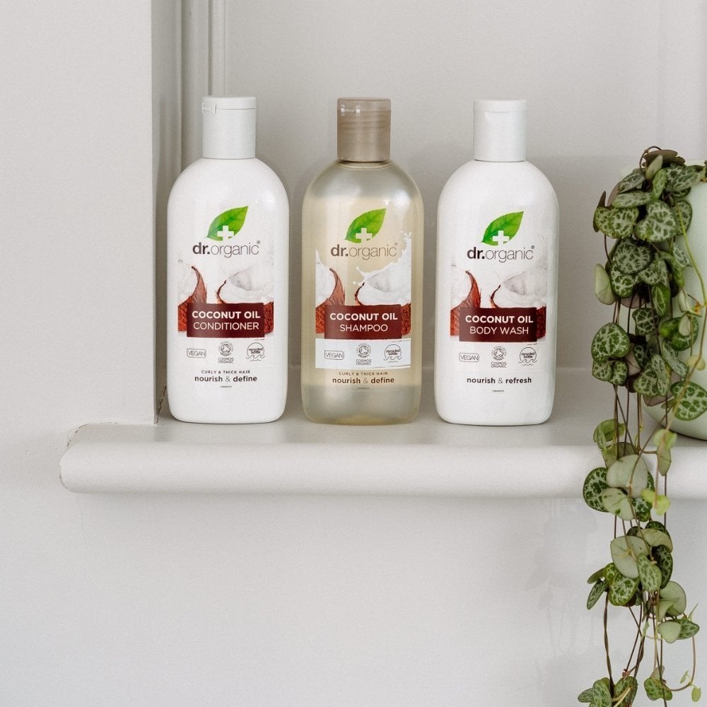 Dr. Organic Virgin Coconut Oil Shampoo & Conditioner Twin 2 x 265ml