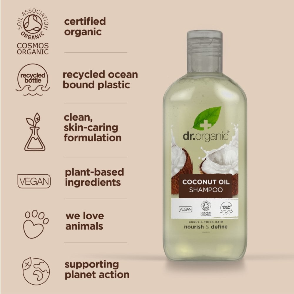 Dr. Organic Virgin Coconut Oil Shampoo 265ml