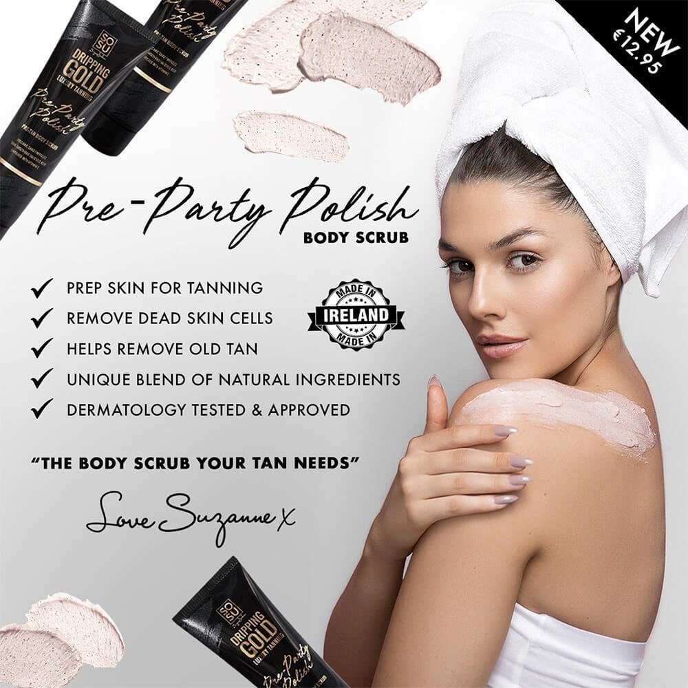 Dripping Gold Pre-Party Body Scrub 150g