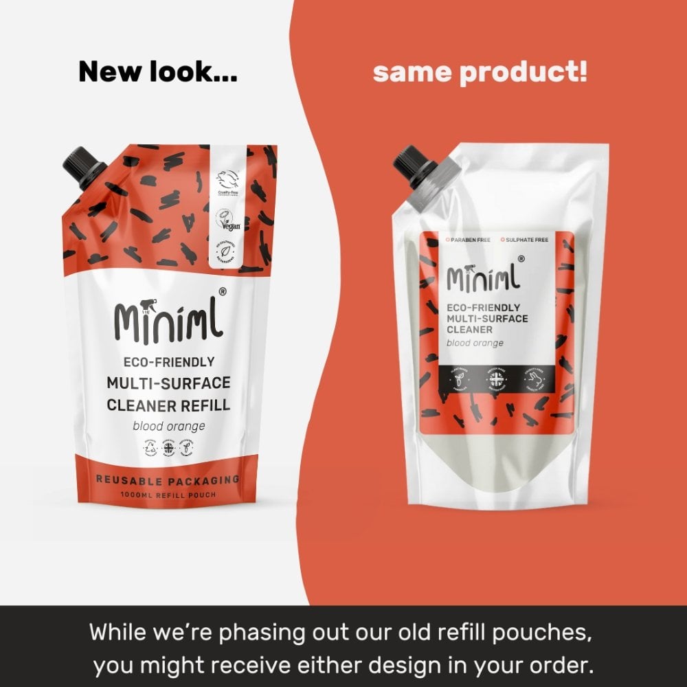 Miniml Anti-Bacterial Surface Cleaner Blood Orange Pouch 1000ml