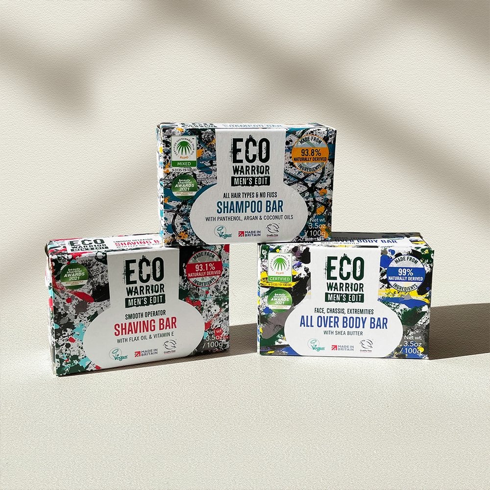 Eco Warrior Men's Edit Smooth Operator Shaving Bar 100g