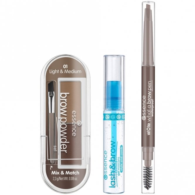 Essence Easy & Wow 3 Piece Brow Set Light