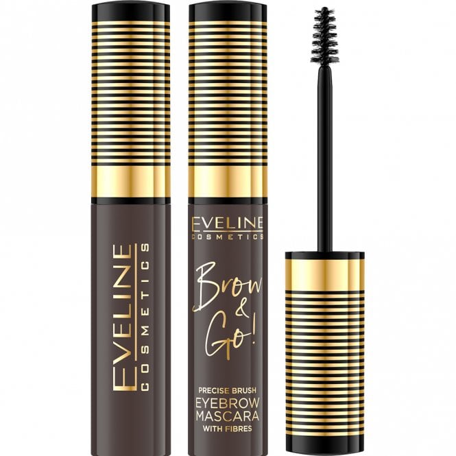 Eveline Cosmetics Brow & Grow! Precise Brush Eyebrow Mascara with Fibres 6ml