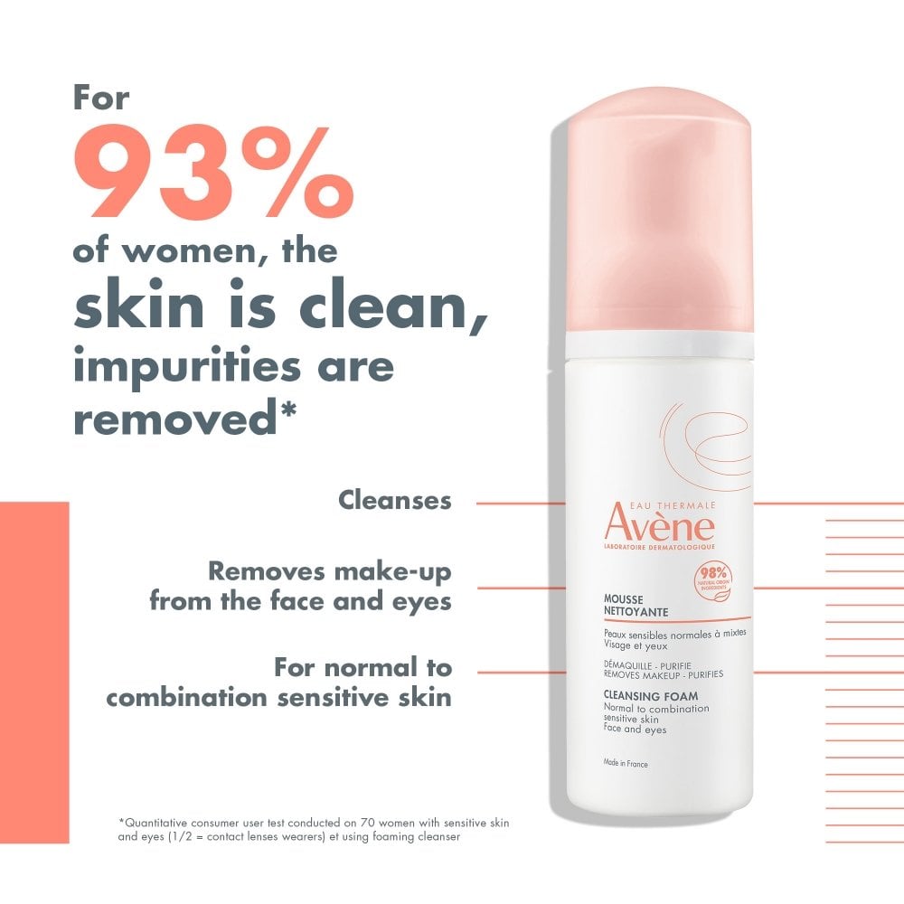 Avene Face & Eye Foam Cleanser 150ml