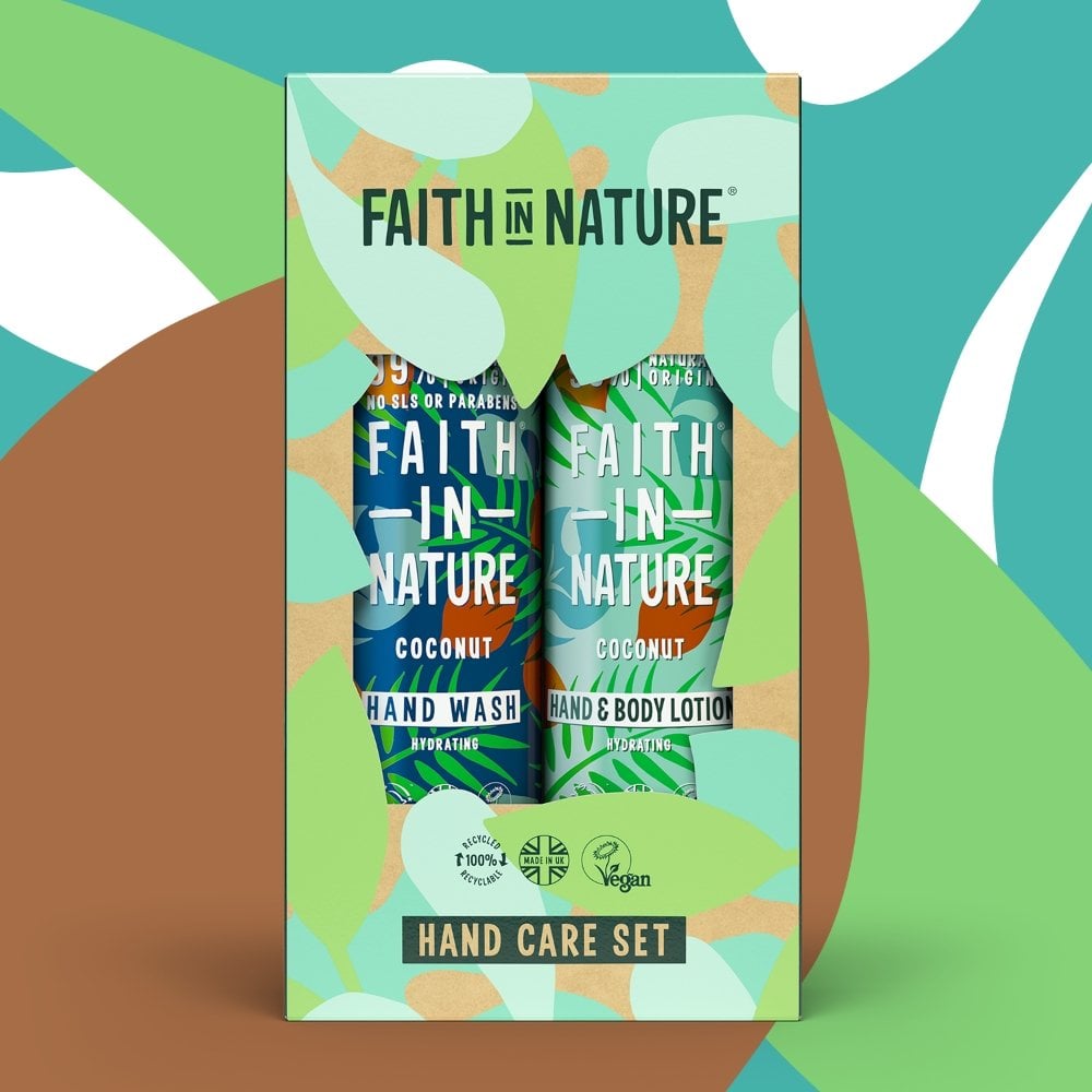 Faith In Nature Coconut Hydrating Hand & Body Care Gift Set 2 x 400ml