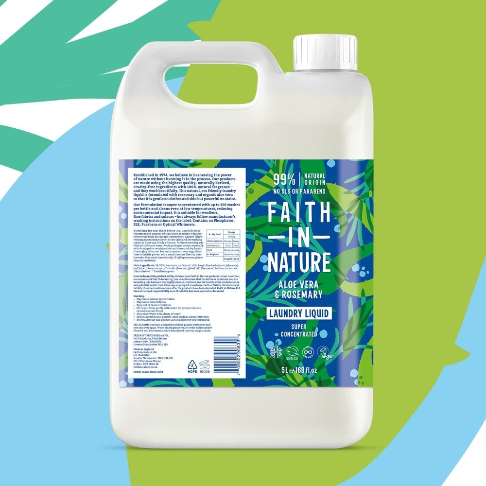 Faith In Nature Laundry Liquid 5000ml