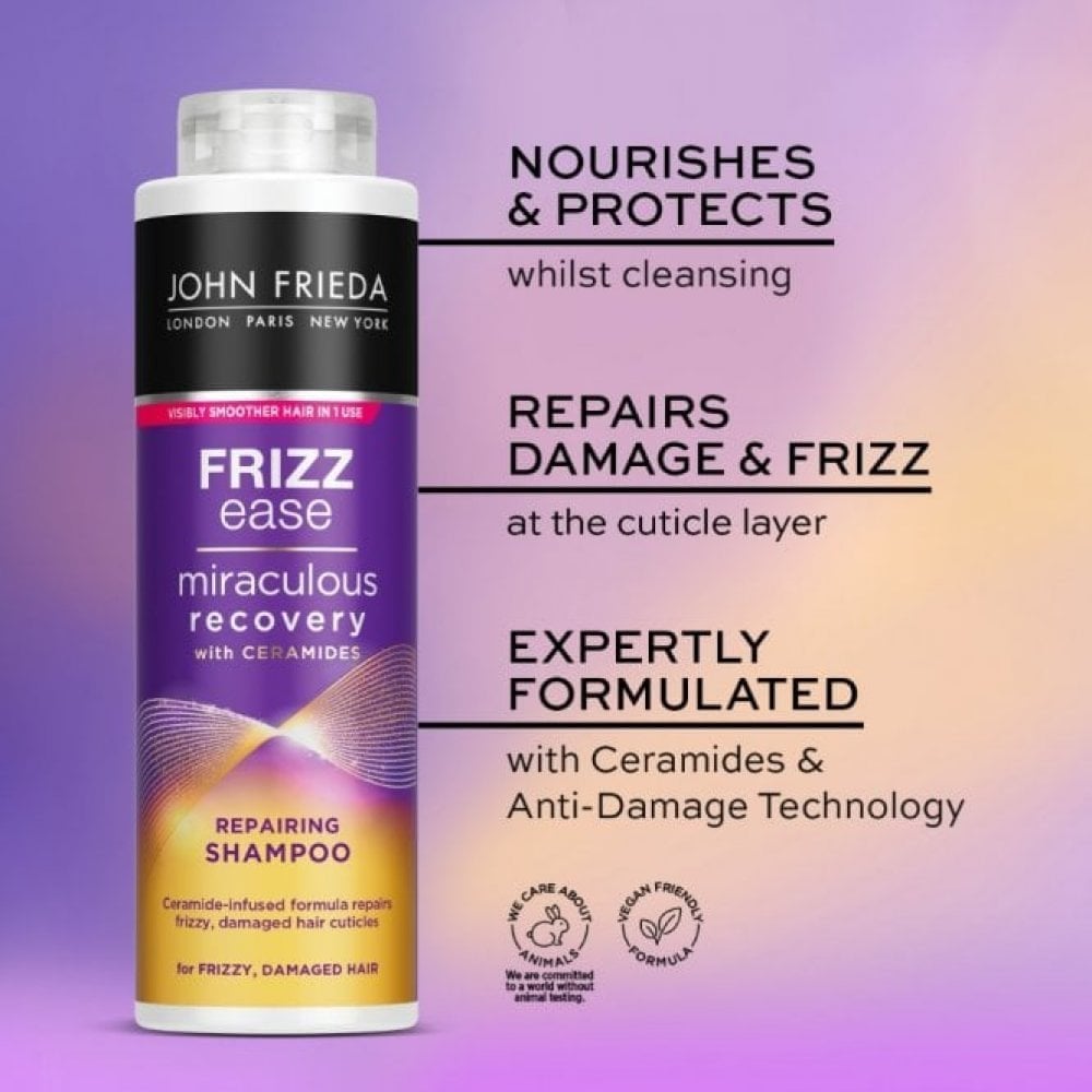 John Frieda Frizz Ease Miraculous Recovery Repairing Shampoo & Conditioner Twin 2 x 500ml