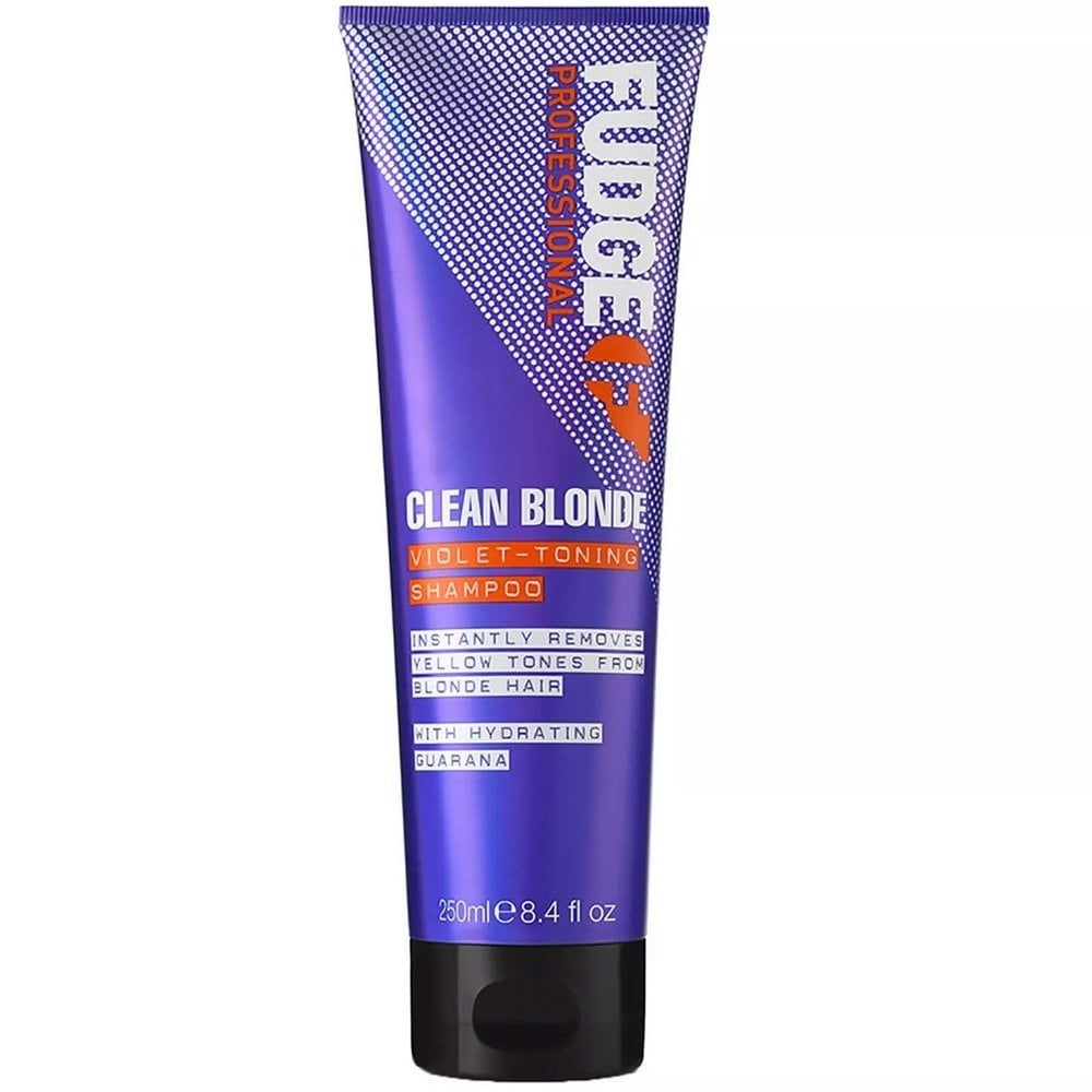 Fudge Professional Clean Blonde Violet-Toning Shampoo & Damage Rewind Conditioner Twin 2 x 250ml