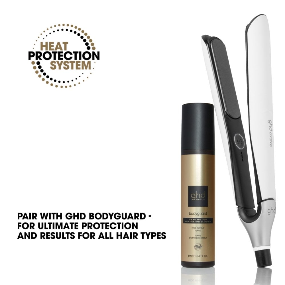 ghd Chronos Flat Iron Hair Straightener, 3x Faster Styling with 85% More Shine White