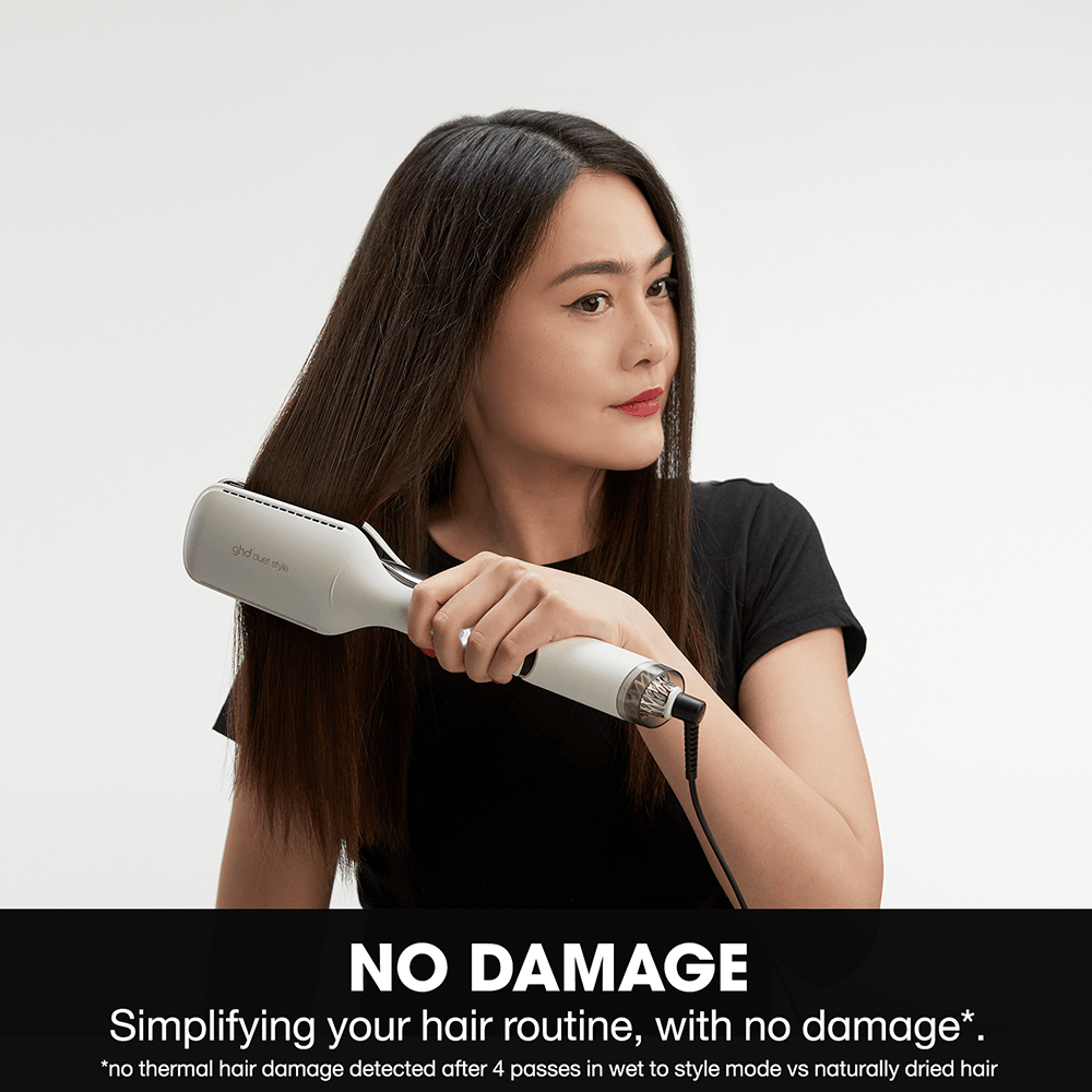 ghd Duet Style 2-in-1 Hot Air Straighter, Drier & Styler White