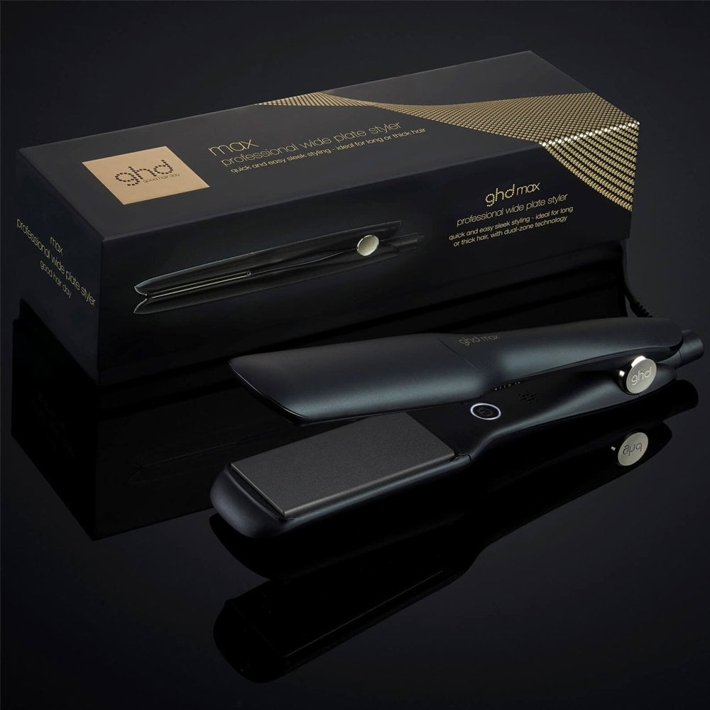 ghd Max Professional Wide Plate Hair Straightener Styler Black