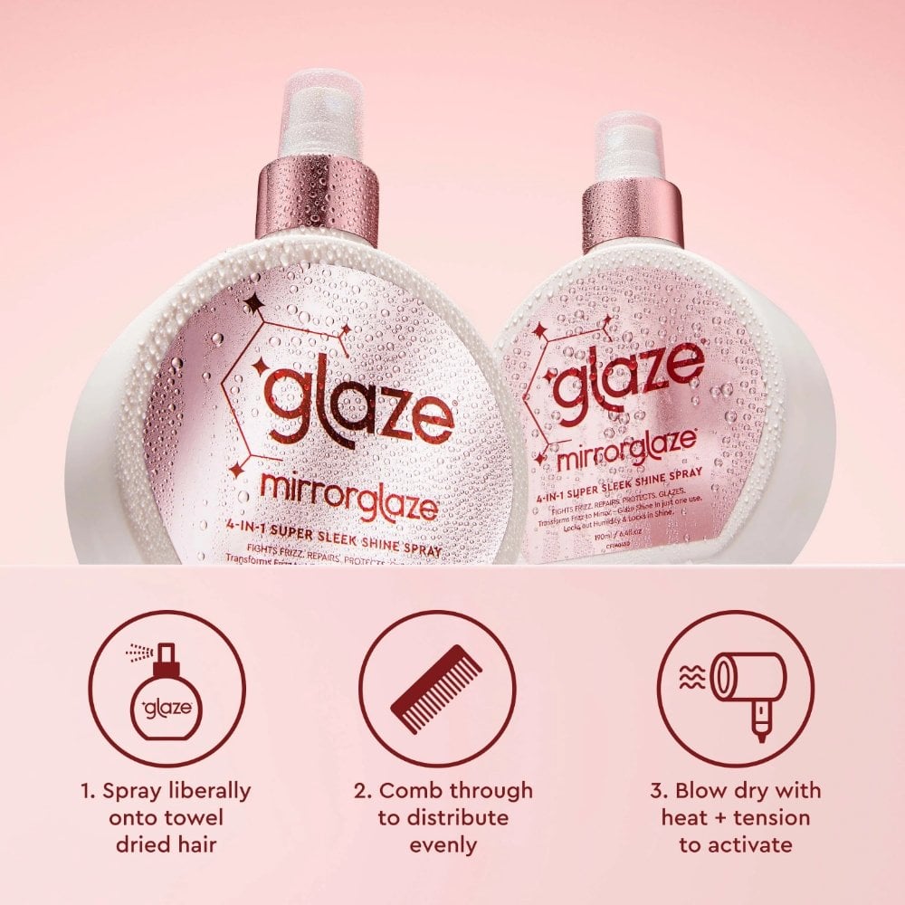 Glaze Mirror Glaze 4-in-1 Super Sleek Shine Spray 190ml