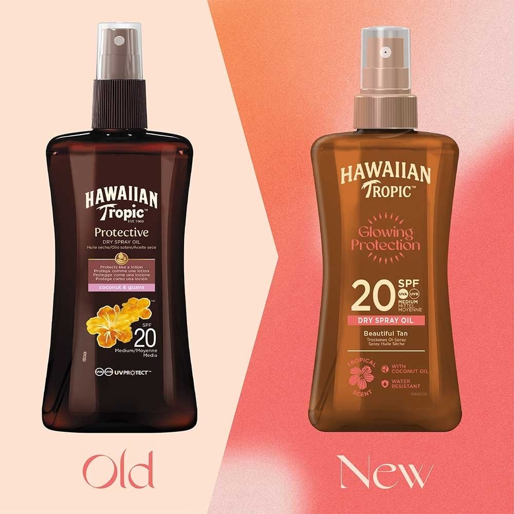 Hawaiian Tropic Glowing Protection Dry Oil Spray SPF20 200ml