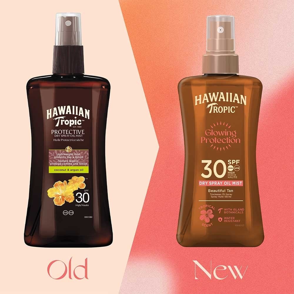 Hawaiian Tropic Glowing Protection Dry Spray Oil SPF30 200ml
