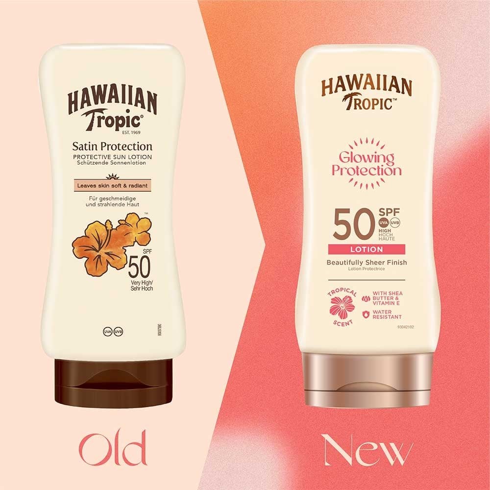 Hawaiian Tropic Glowing Protection Sun Lotion SPF50 180ml