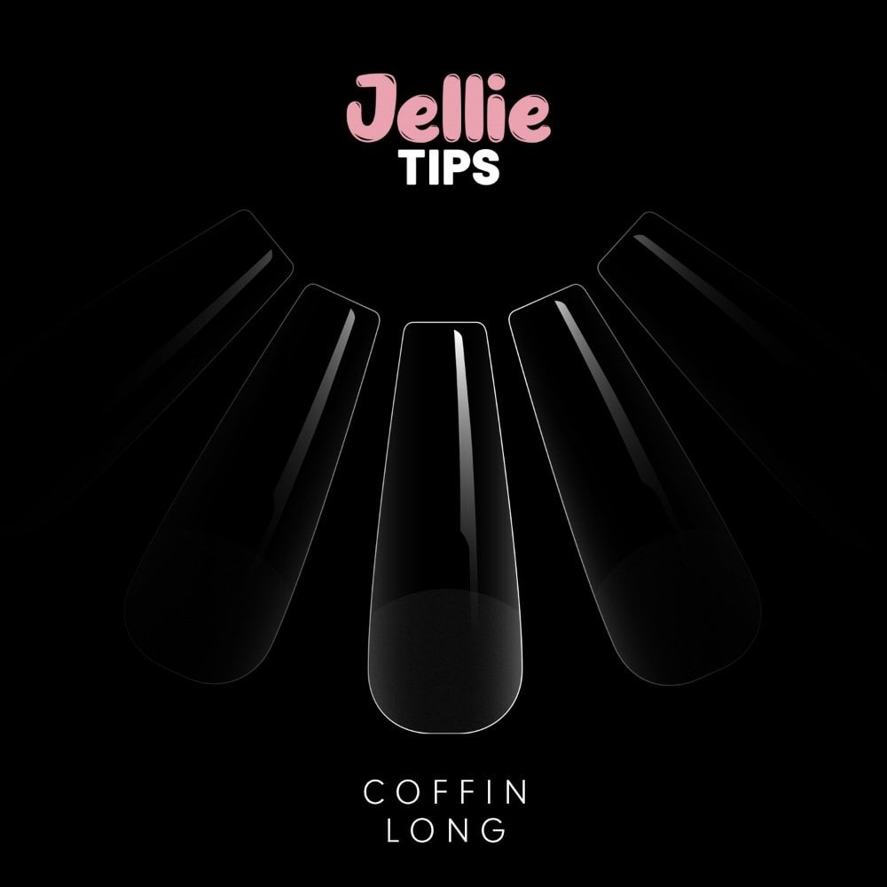 Halo Jellie Tips Soft Gel Nail Tips Coffin Long x480 Sizes 0-11