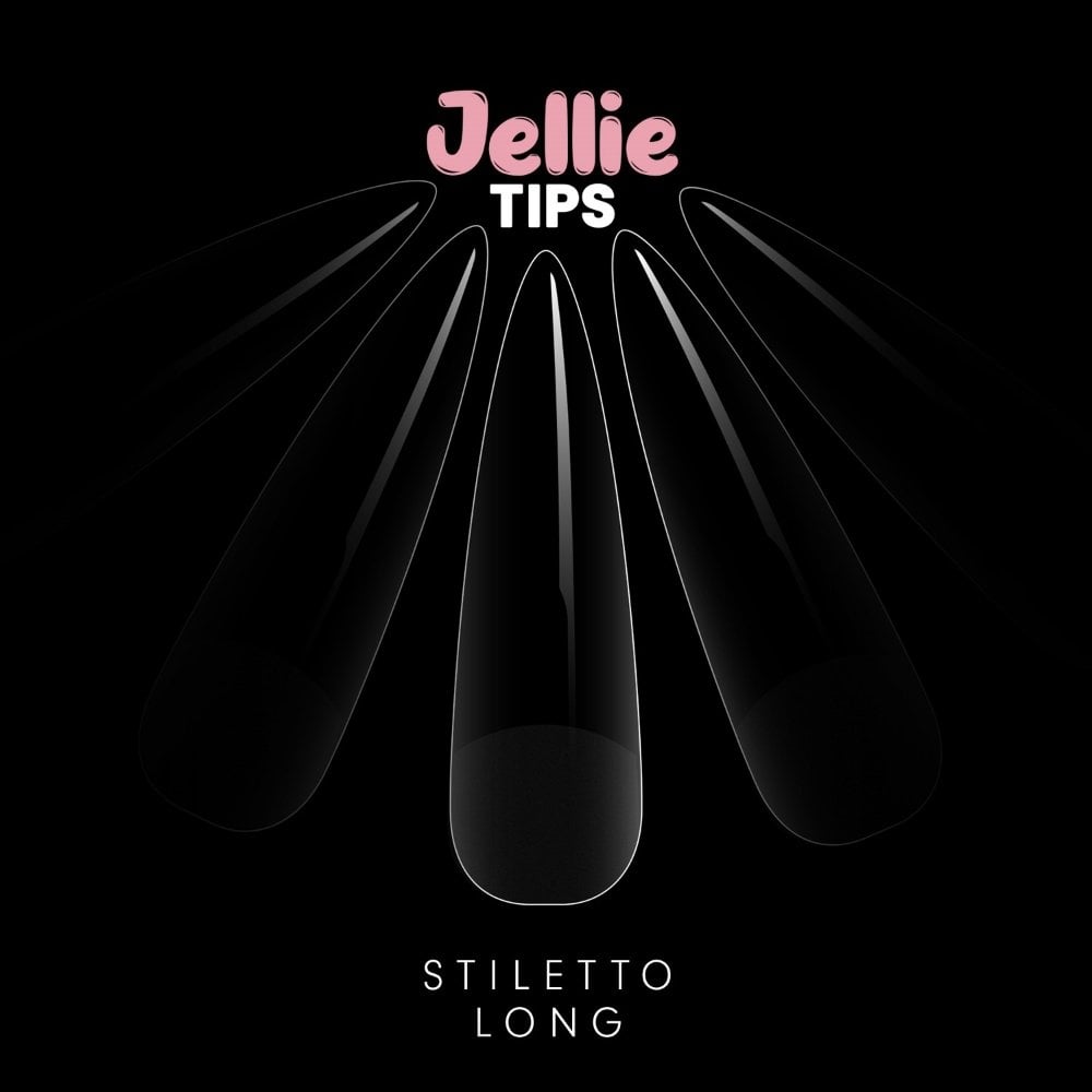 Halo Jellie Tips Soft Gel Nail Tips Stiletto Long x480 Sizes 0-11