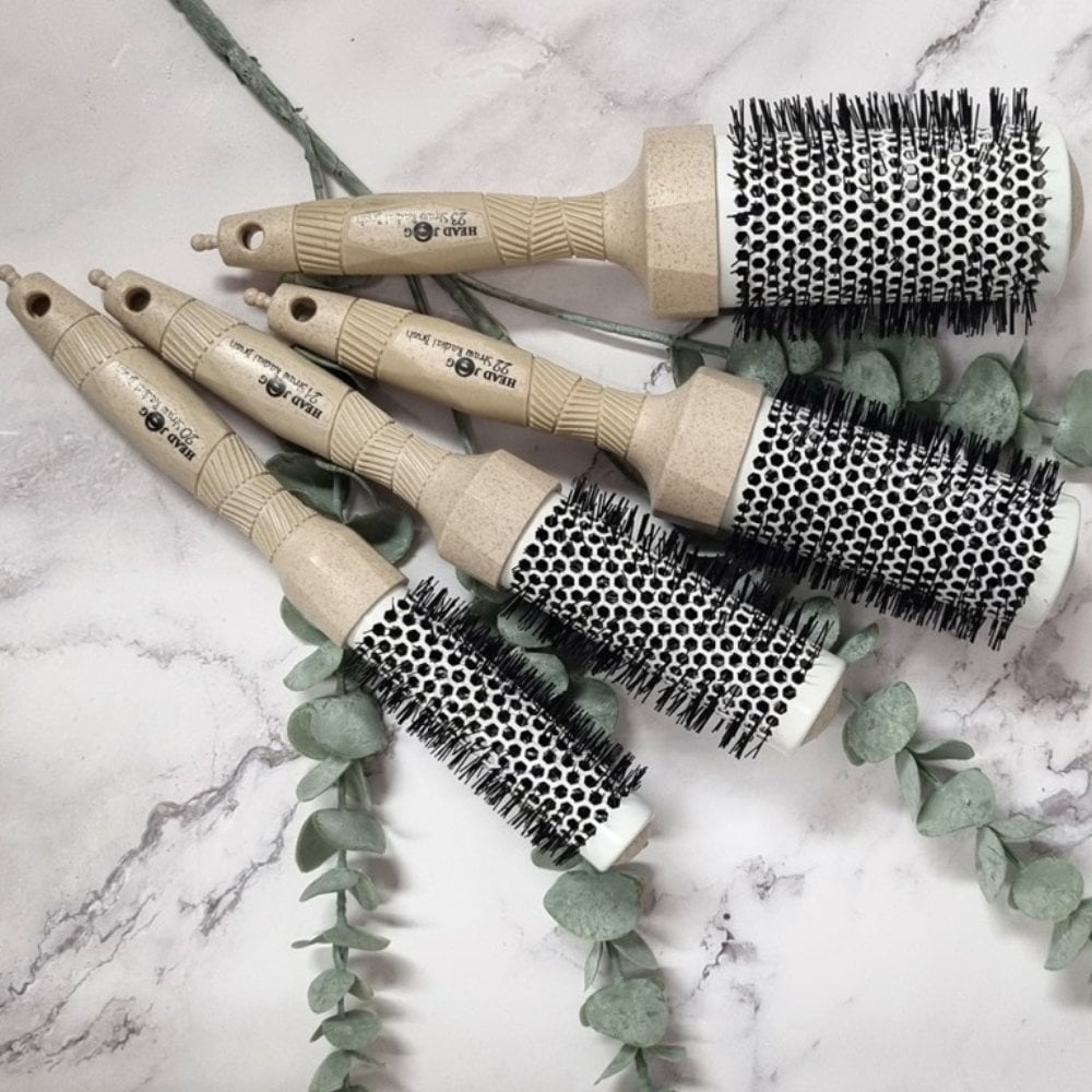 Head Jog 4 Piece Straw Radial Brush Set