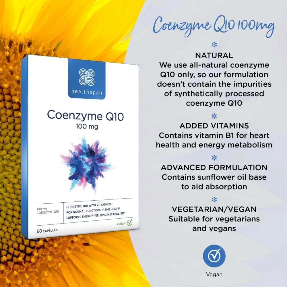 Healthspan Co-Enzyme Q10 100mg 60 Capsules