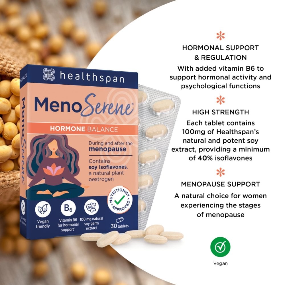 Healthspan MenoSerene Hormone Balance 30 Tablets