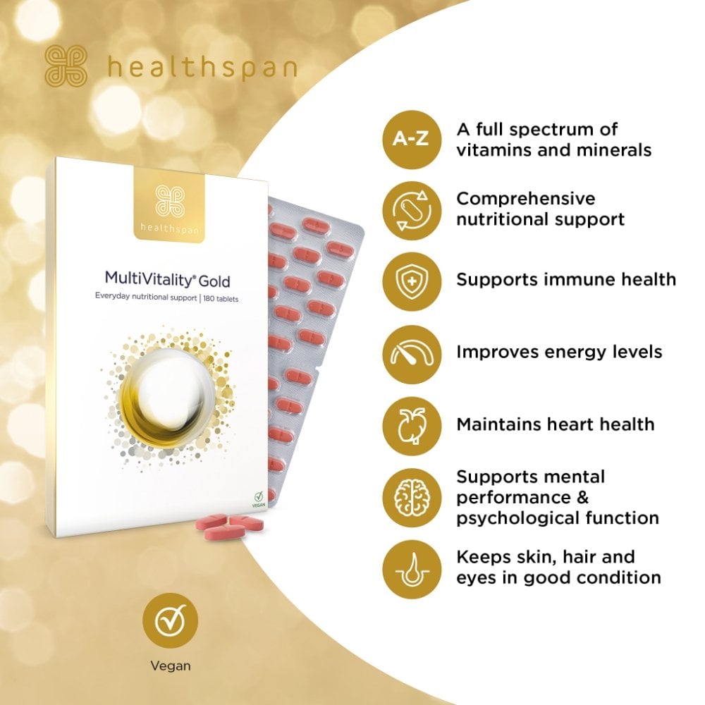 Healthspan MultiVitality Gold 180 Tablets