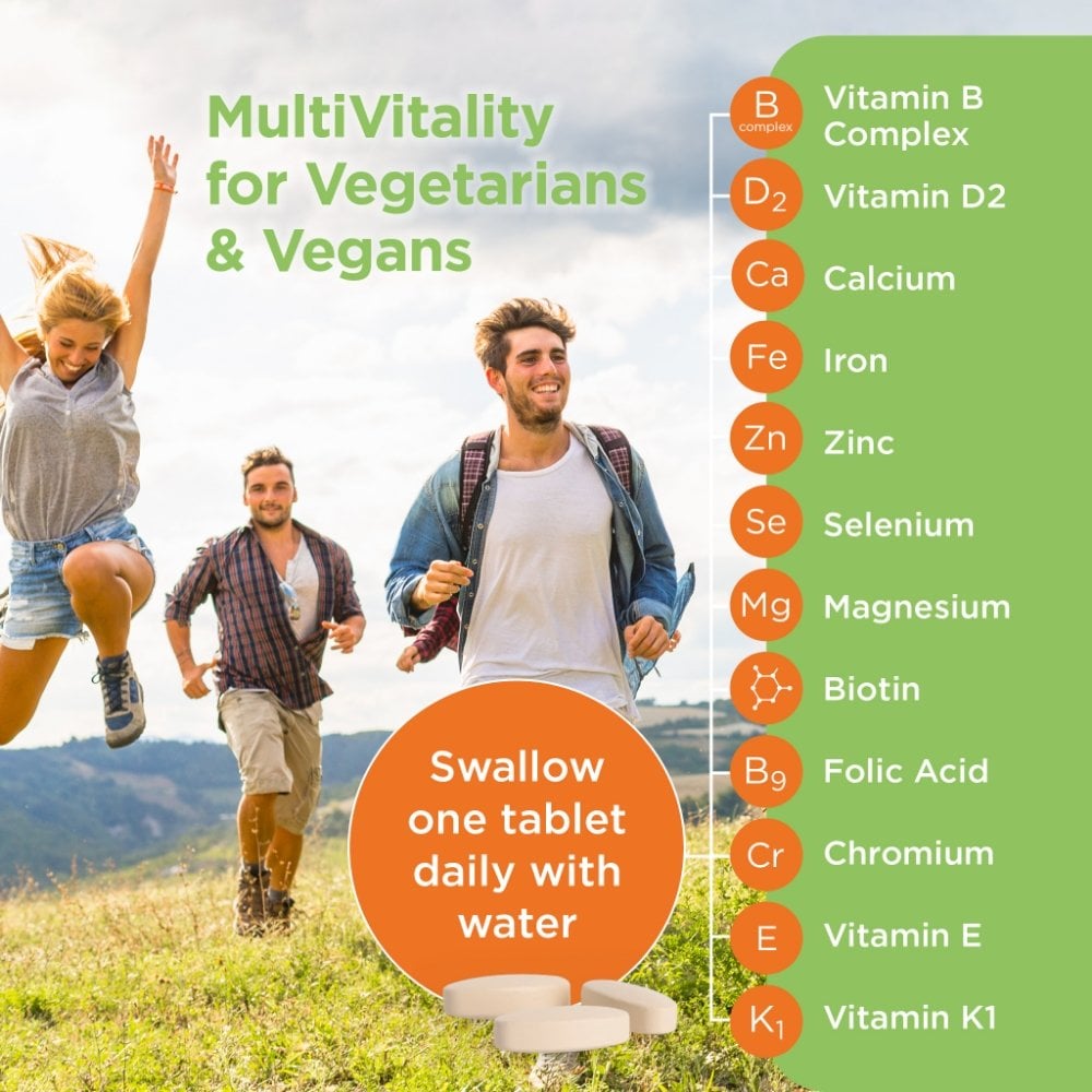 Healthspan MultiVitality Vegetarian & Vegan Multivitamin 120 Tablets