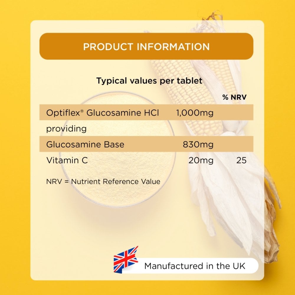 Healthspan Optiflex Glucosamine HCI 1000mg with Vitamin C 160 Tablets