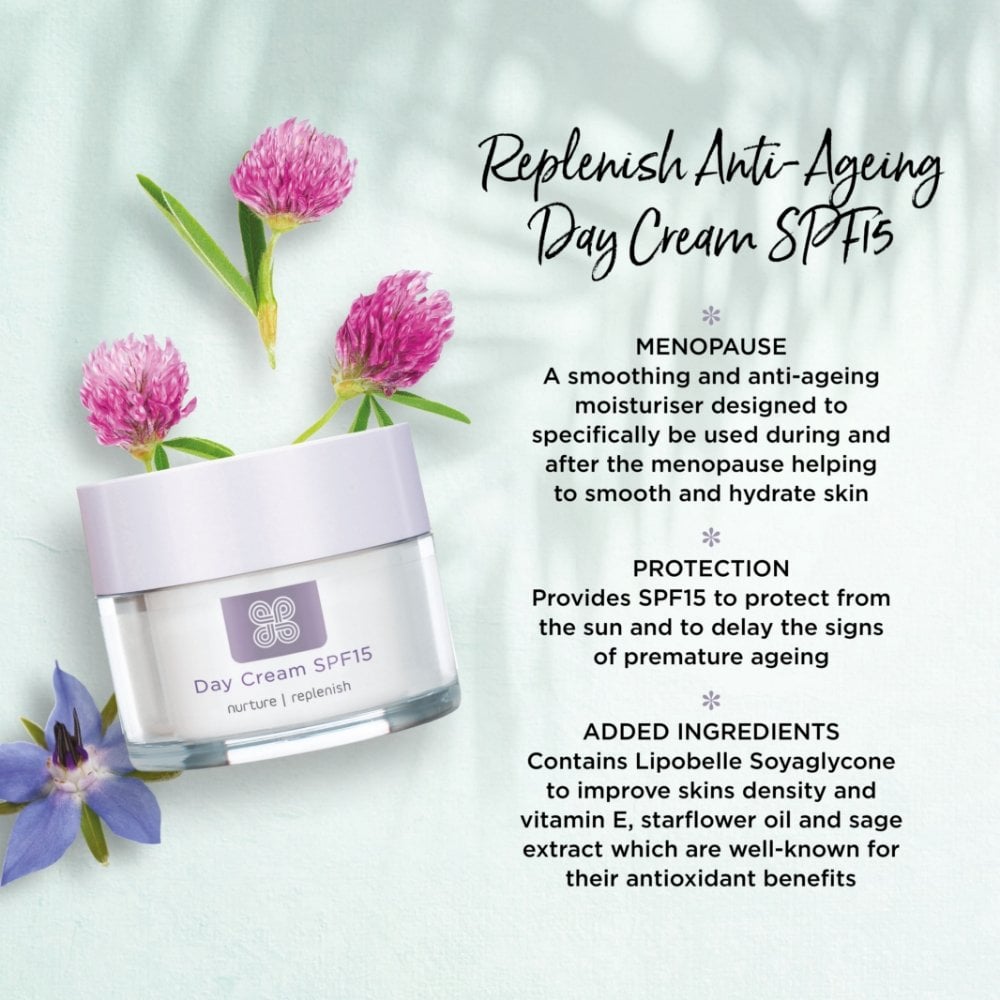 Healthspan Replenish Day Cream SPF15 50ml