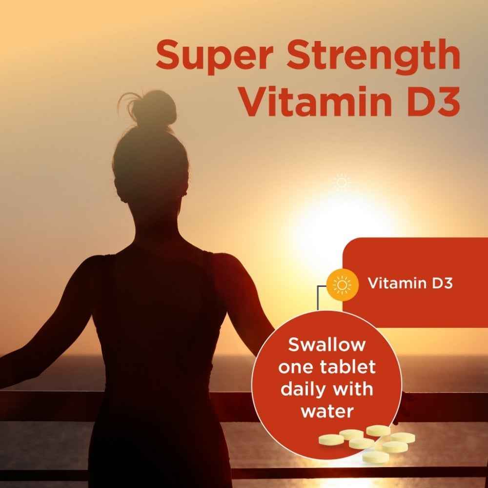 Healthspan Super Strength Vitamin D3 25µg 60 Tablets