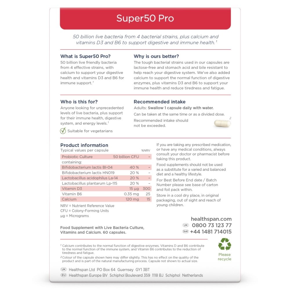 Healthspan Super50 Pro 60 Capsules