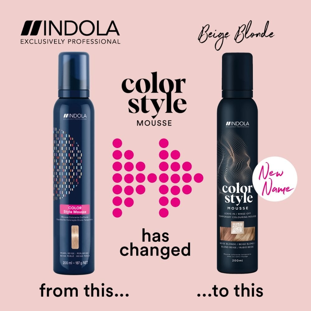 Indola Colour Style Mousse Beige Blonde 200ml