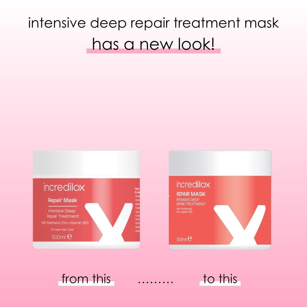Incredilox Intensive Deep Repair Treatment Mask 500ml & Detangling Hair Brush Duo