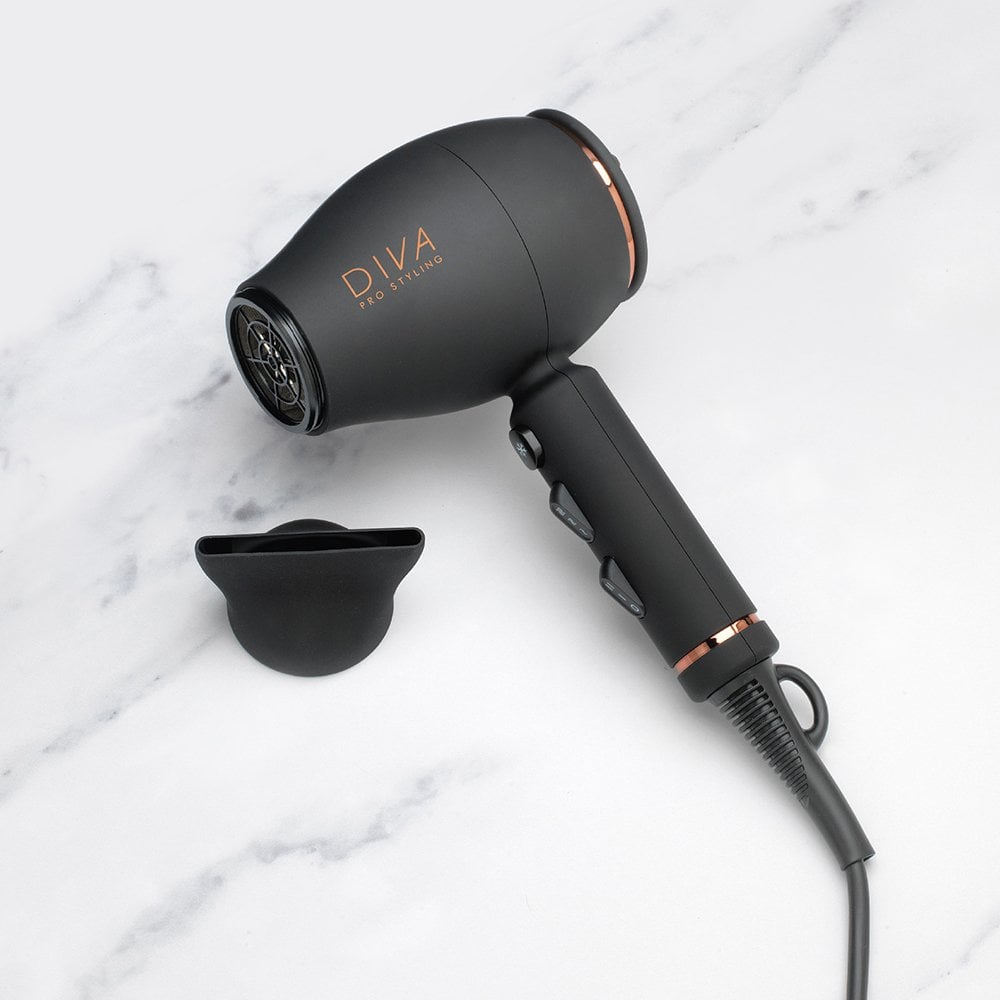 Diva Pro Intenso 4000 Compact Hair Dryer Black