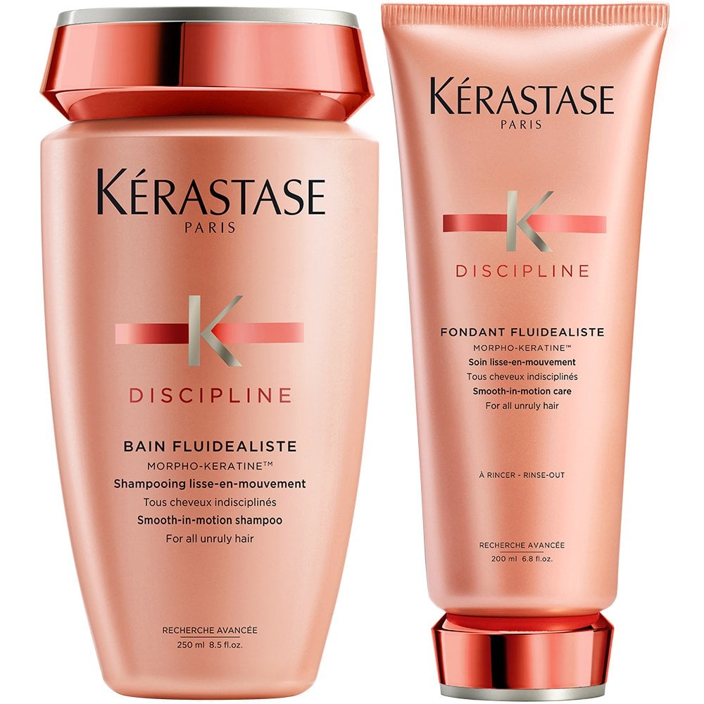 Kérastase Discipline Bain Fluidealiste Smooth-In-Motion Shampoo 250ml & Care 200ml Twin