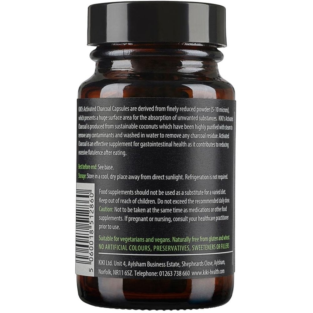 Kiki Health Activated Charcoal 50 Vegicaps