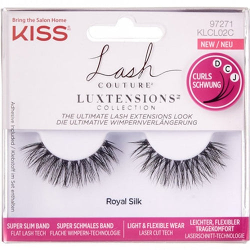Kiss Lash Couture Luxtensions Collection Strip Lashes 02 Royal Silk Black