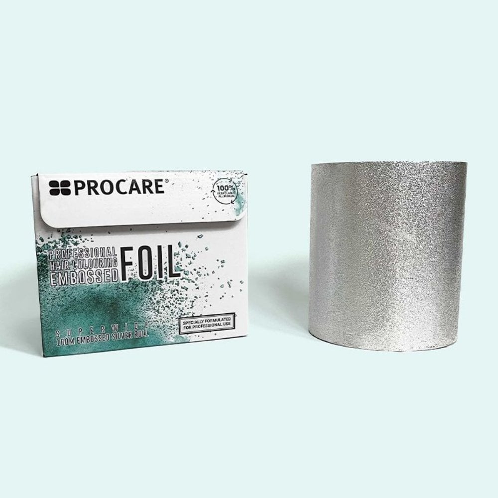 Procare Lite Silver Embossed Hair Foil 127mm x 100mtr