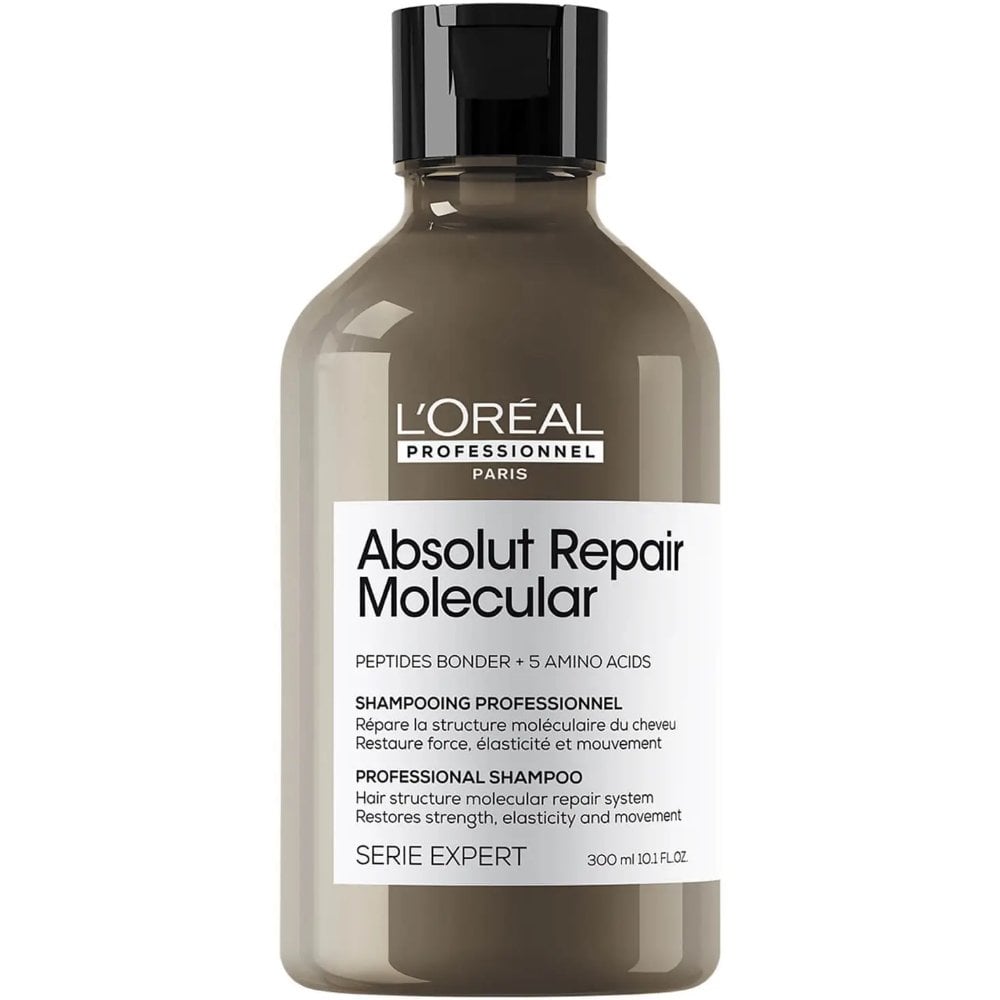 L'Oreal Professionnel Serie Expert Absolut Repair Molecular Shampoo 250ml, Rinse-Off Serum 250ml & Leave-In Mask 100ml Trio