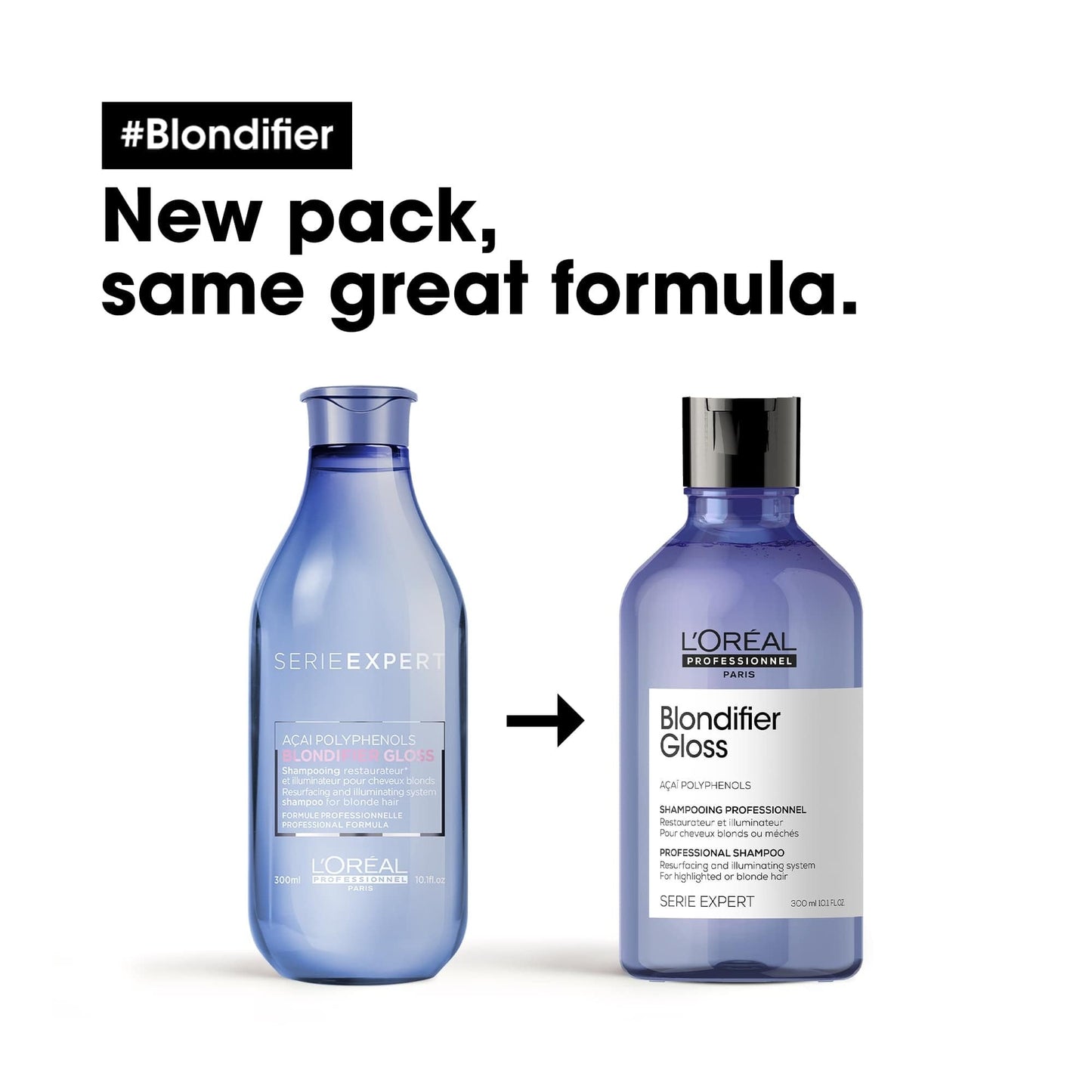 L'Oreal Professionnel Serie Expert Blondifier Gloss Resurfacing + Illuminating Shampoo 300ml