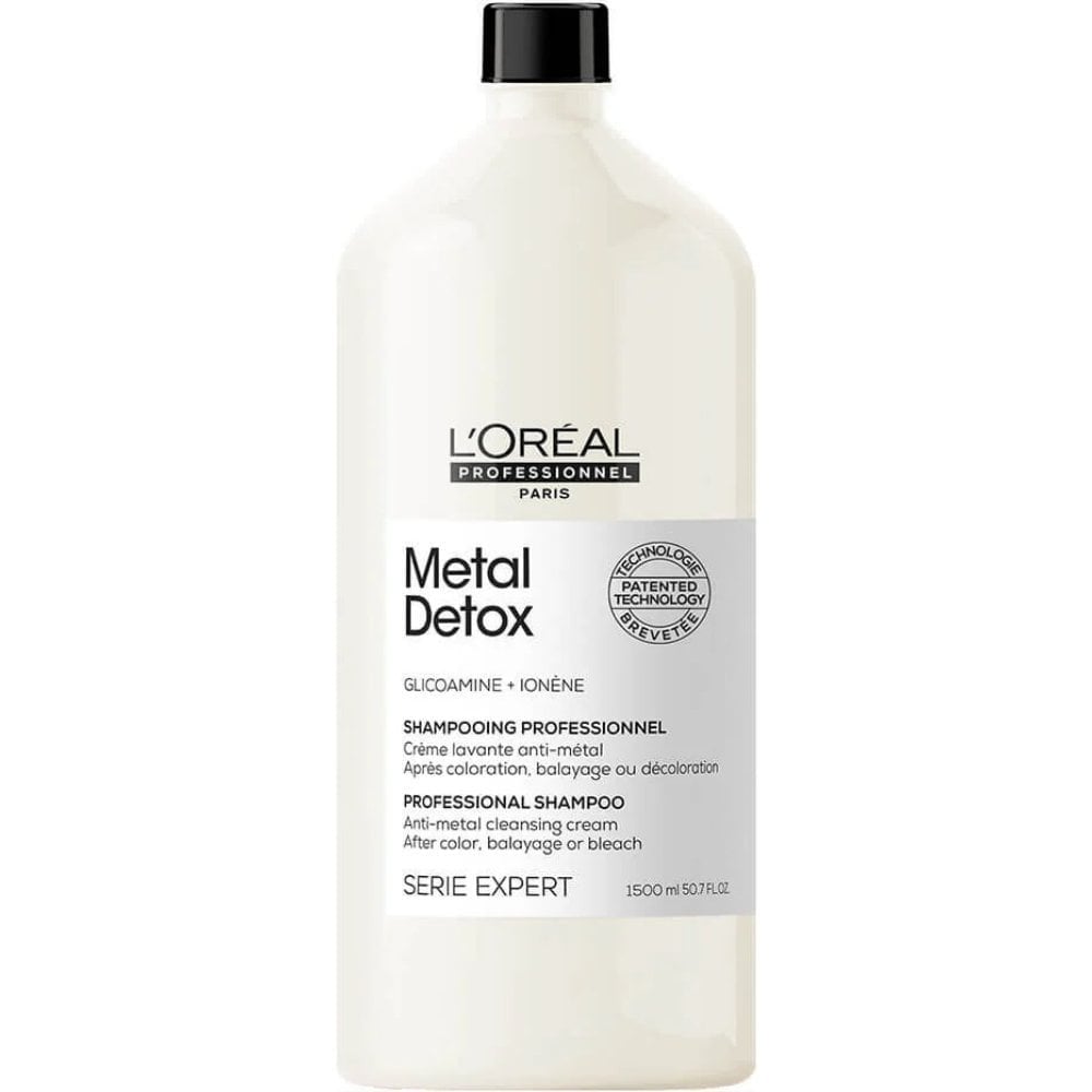 L'Oreal Professionnel Serie Expert Metal Detox Anti-Metal Cleansing Cream Shampoo 1500ml & Mask 500ml Twin