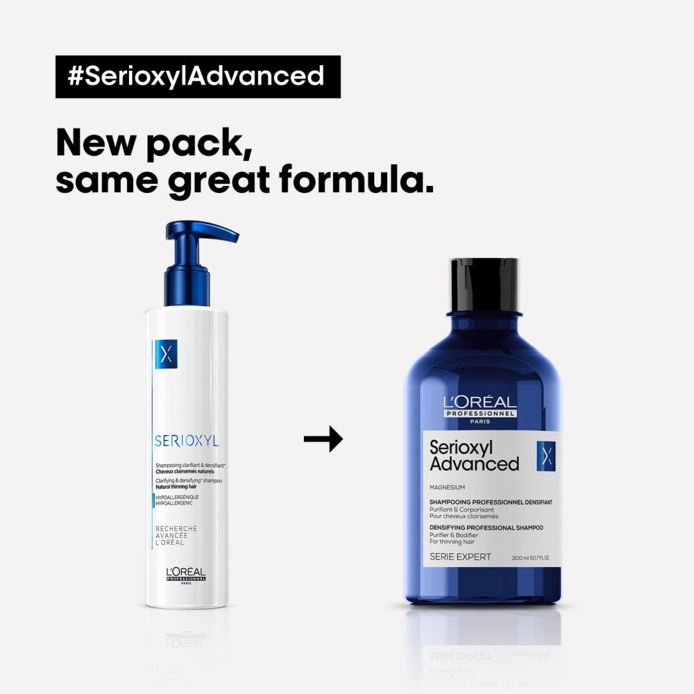 L'Oreal Professionnel Serie Expert Serioxyl Advanced Densifying Purifier & Bodifier Shampoo 300ml