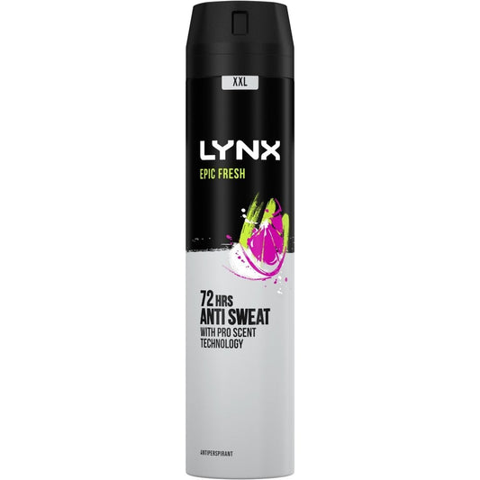 Lynx XXL Epic Fresh 72h Grapefruit & Tropical Pineapple Anti-Perspirant Deodorant Spray 250ml
