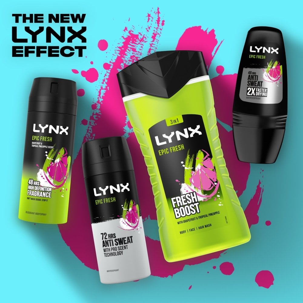 Lynx XXL 3 In 1 Epic Fresh Shower Gel 500ml