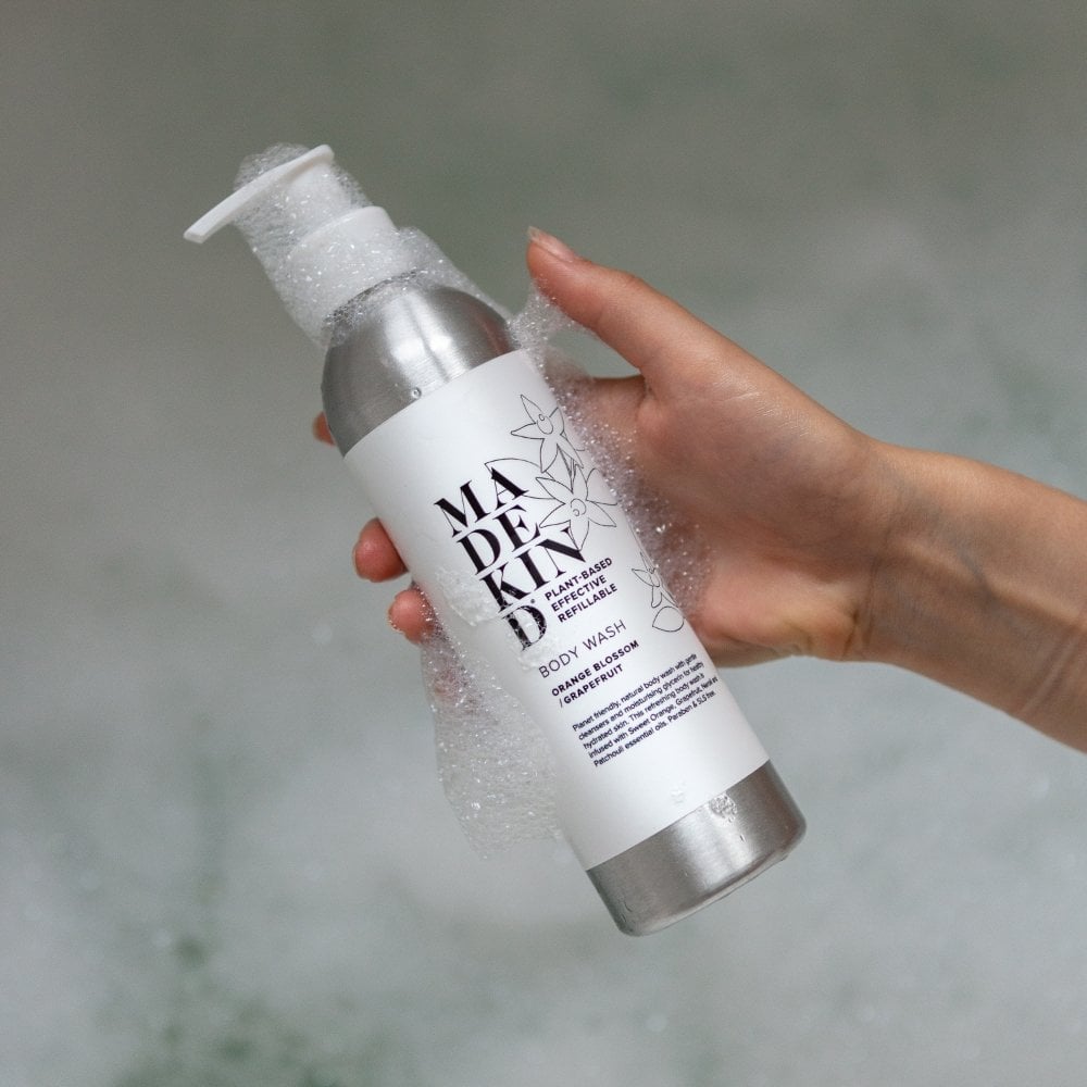 MadeKind Eco Friendly Natural Body Wash with Orange Blossom & Grapefruit Oils 250ml