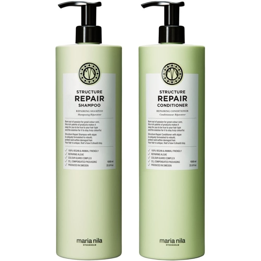 Maria Nila Structure Repairing Shampoo & Conditioner Twin 2 x 1000ml