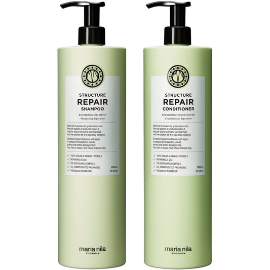 Maria Nila Structure Repairing Shampoo & Conditioner Twin 2 x 1000ml
