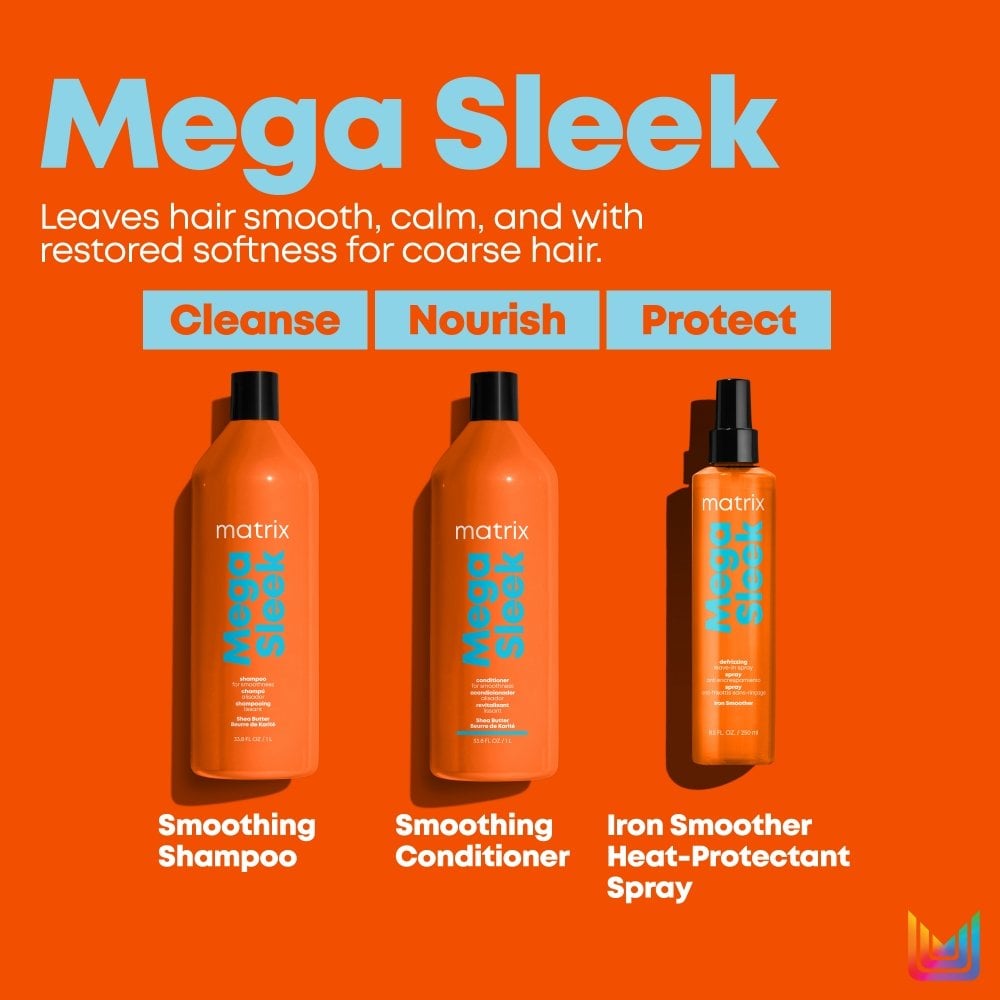 Matrix Total Results Mega Sleek Shea Butter Shampoo & Conditioner Twin 2 x 1000ml