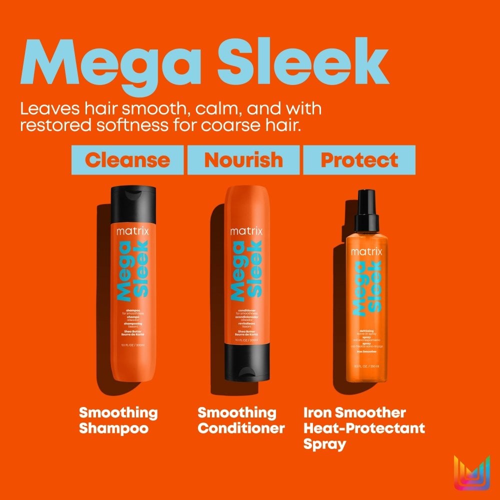 Matrix Total Results Mega Sleek Shea Butter Shampoo & Conditioner Twin 2 x 300ml
